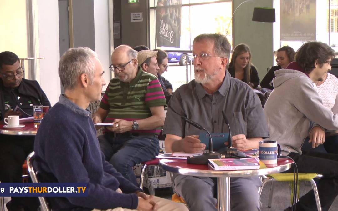 Un plateau télévision aux Espaces Culturels Thann-Cernay de Pays Thur-Doller TV